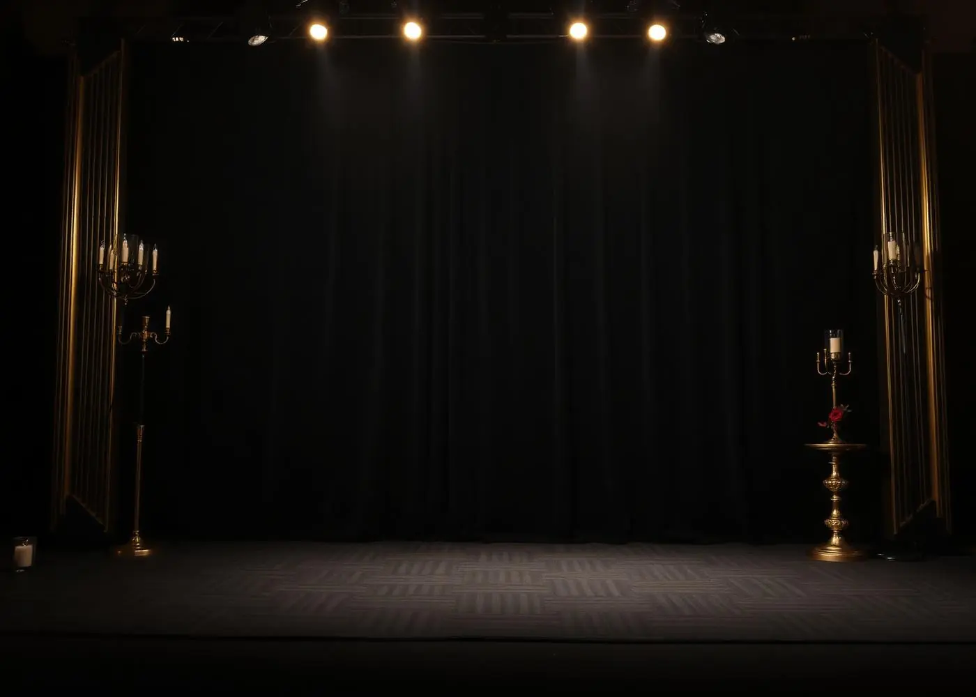 Set fotografico black tie con fondale scuro